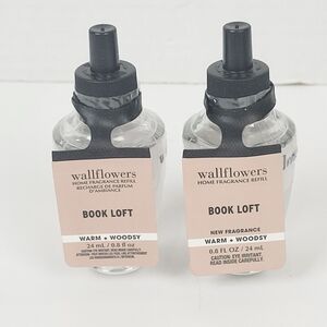 Bath & Body Works Wallflowers Book Loft~Warm + Woodsy~Fragrance Refill~Lot of 2